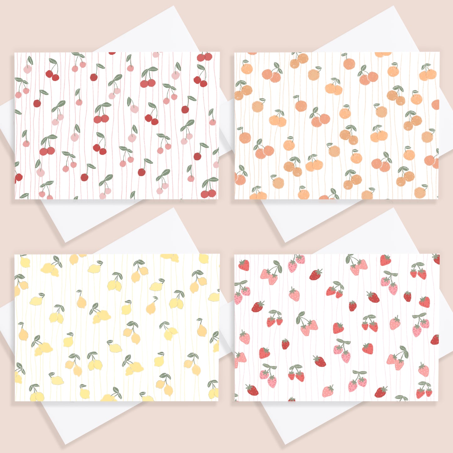 Fruity 4 Card Set