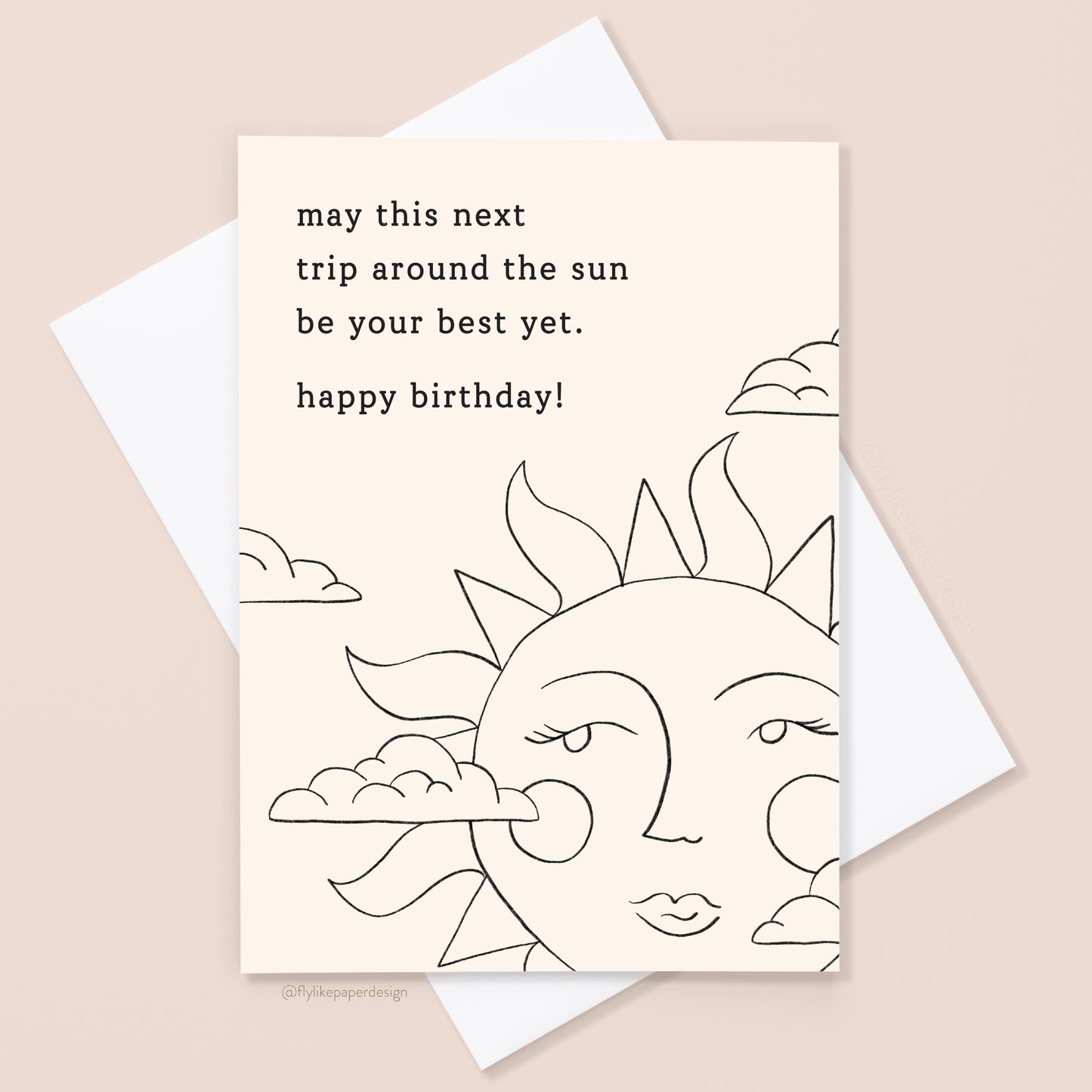 Trip Around the Sun Birthday Card