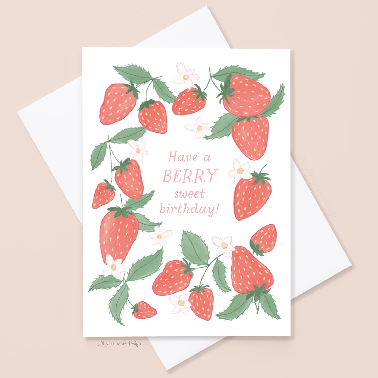 Sweet Strawberry Birthday Card