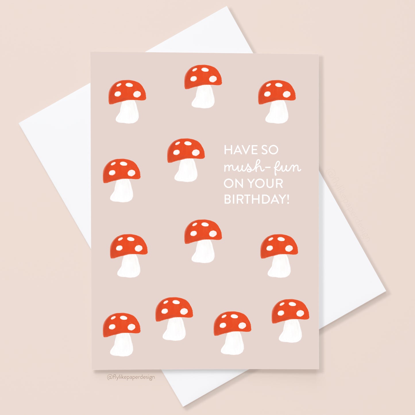 Mini Mushroom Birthday Card