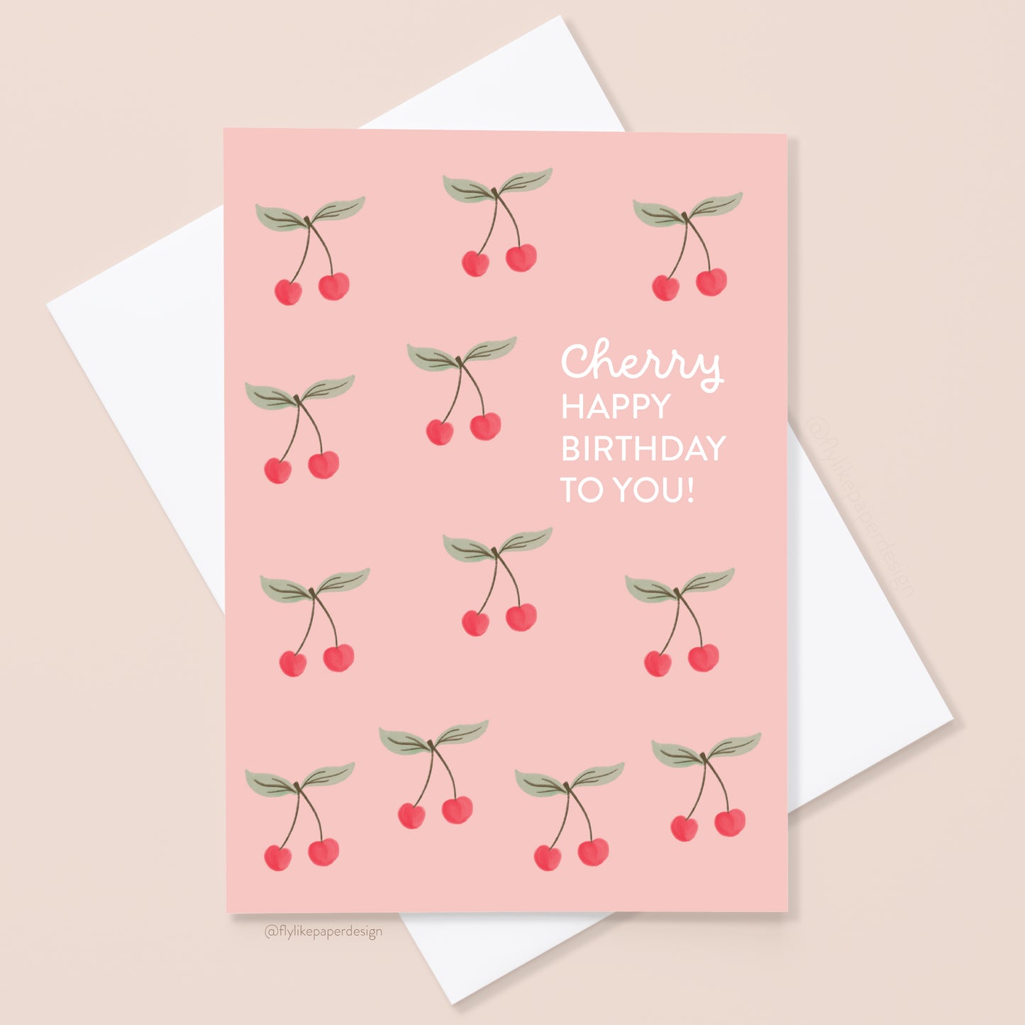 Cherry Birthday Card