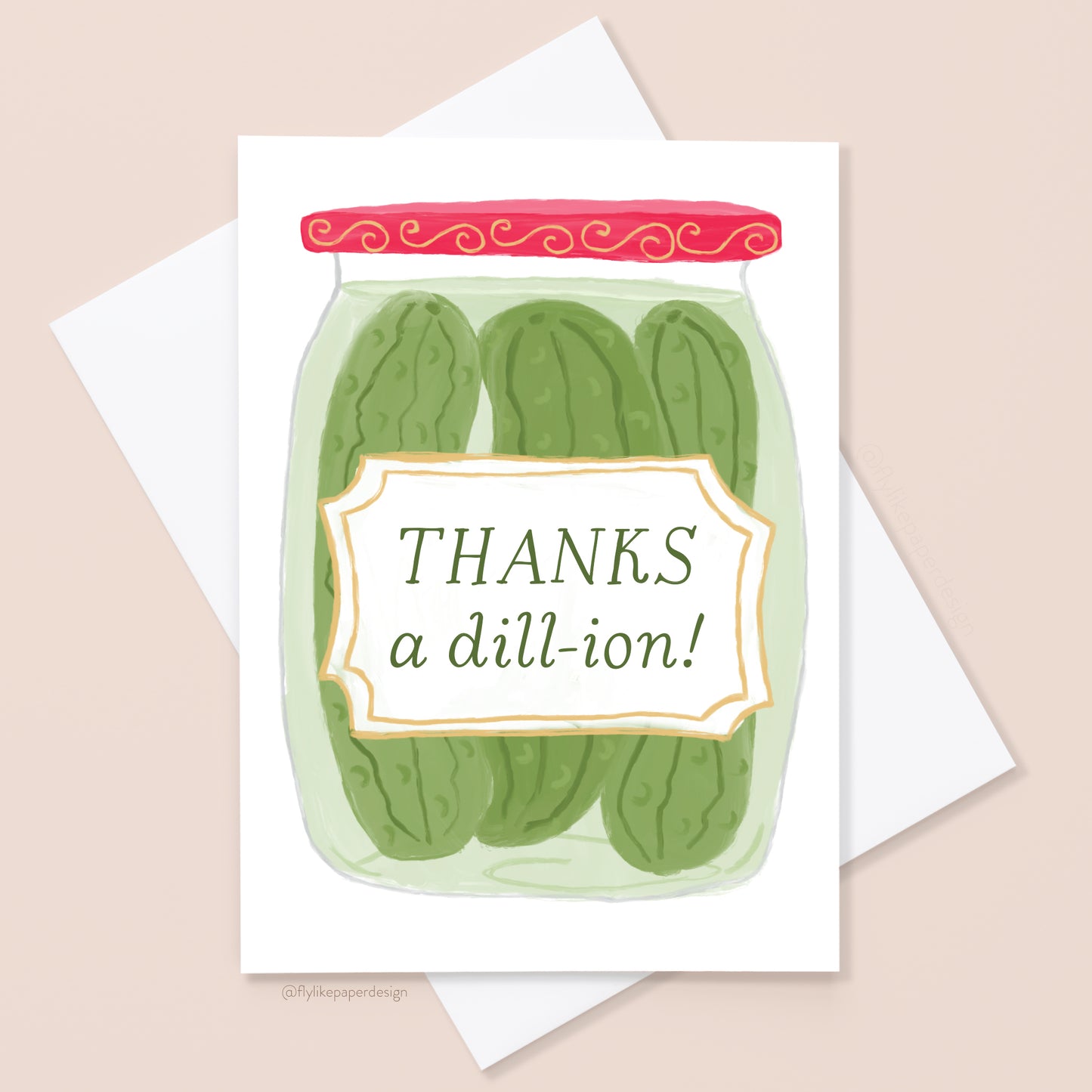 Pickle Thank You Card