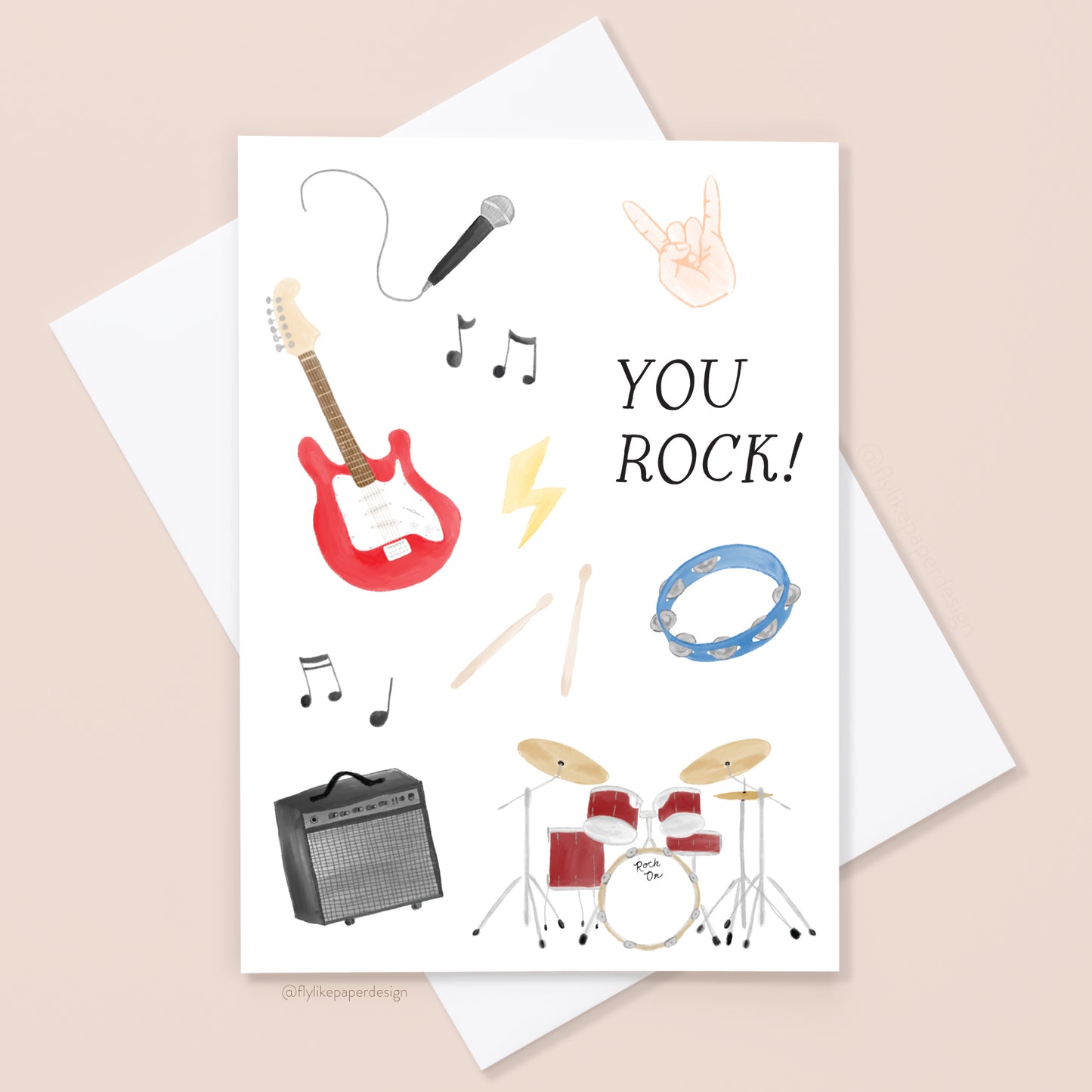 You Rock Congratulations Card