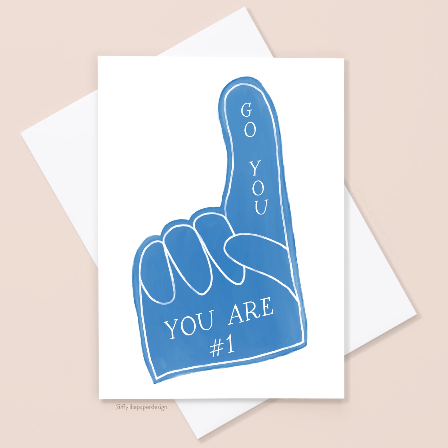 Foam Finger Congratulations Card