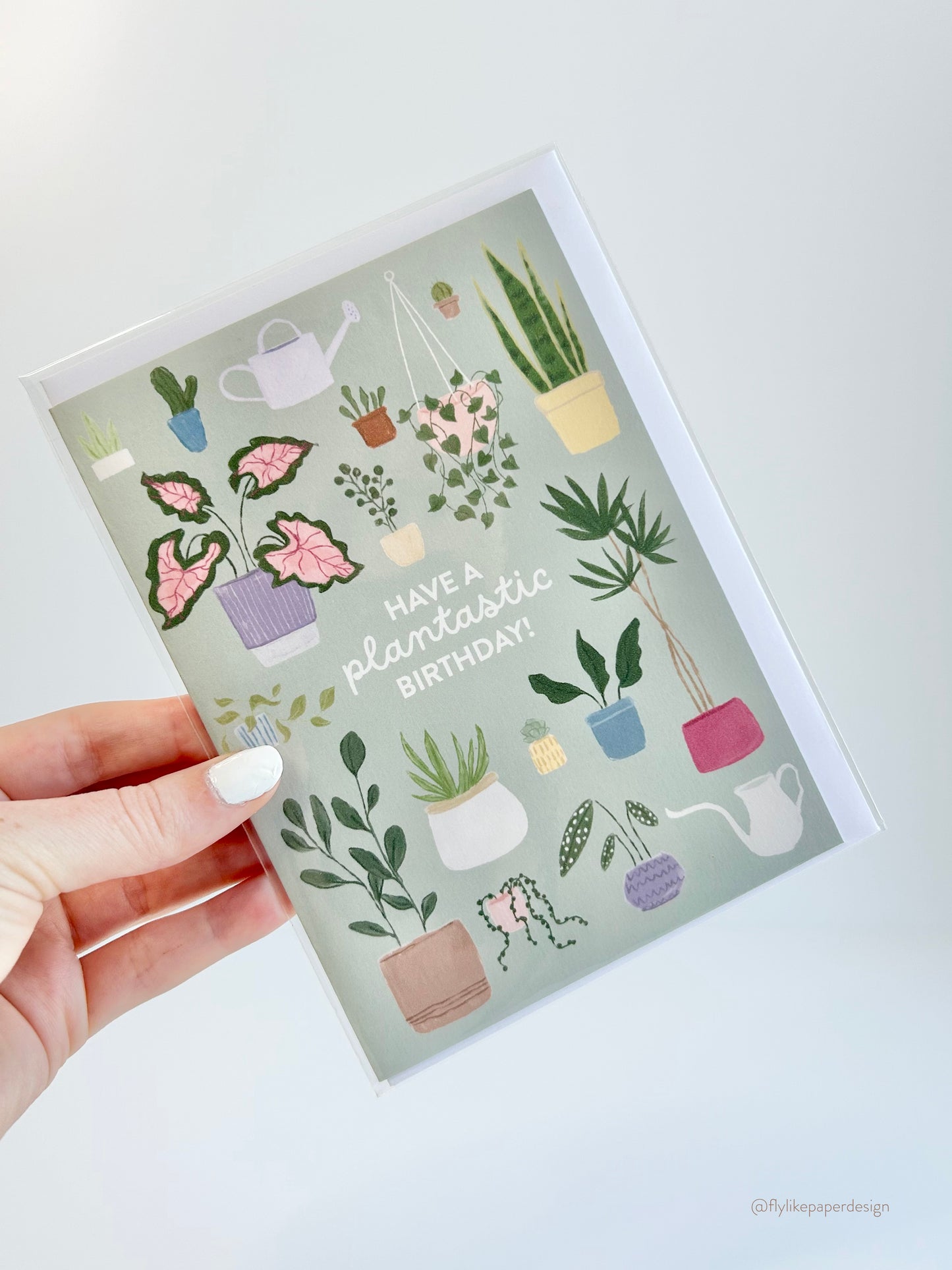 Houseplant Birthday Card