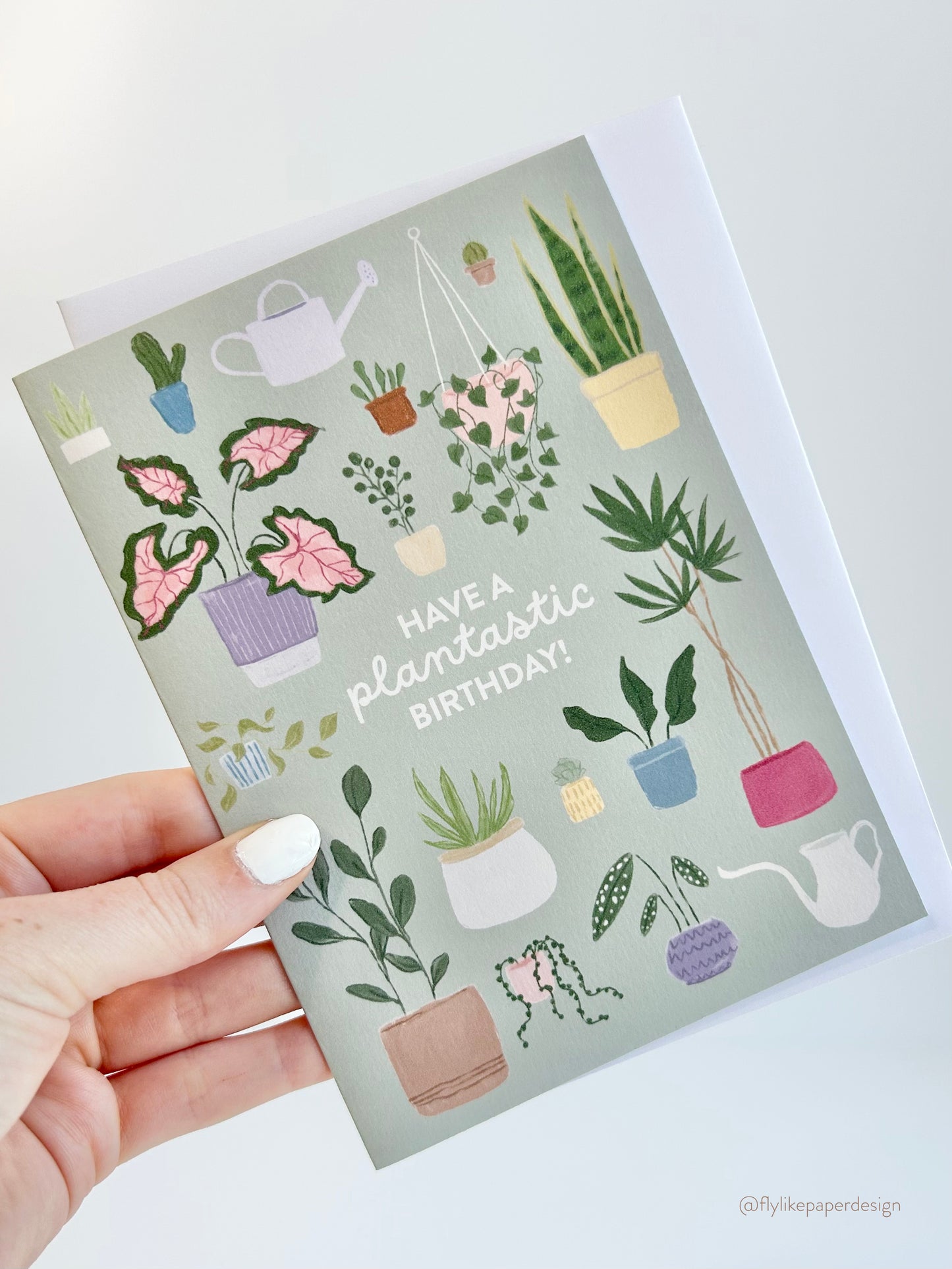 Houseplant Birthday Card