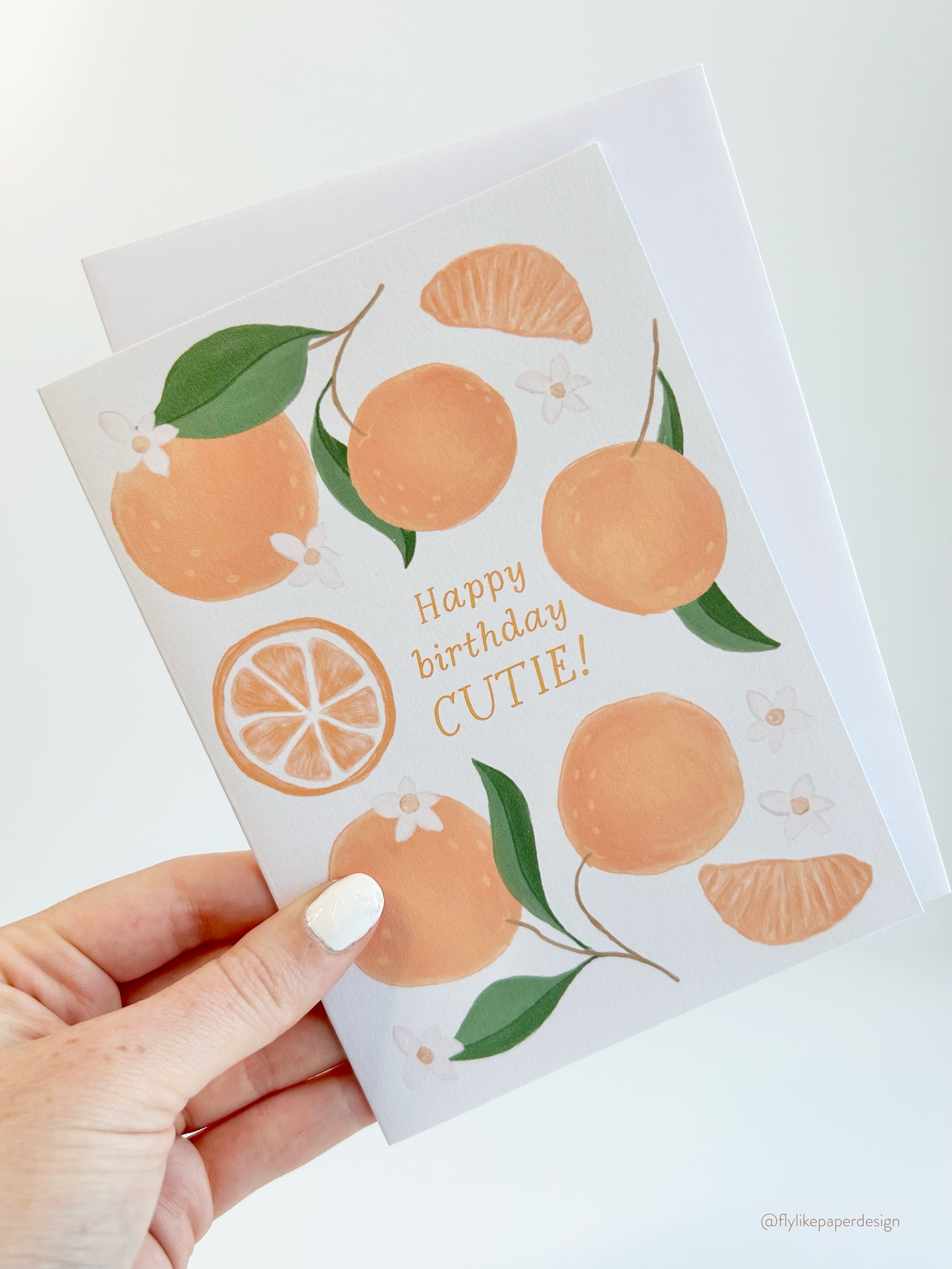 Orange Cutie Birthday Card