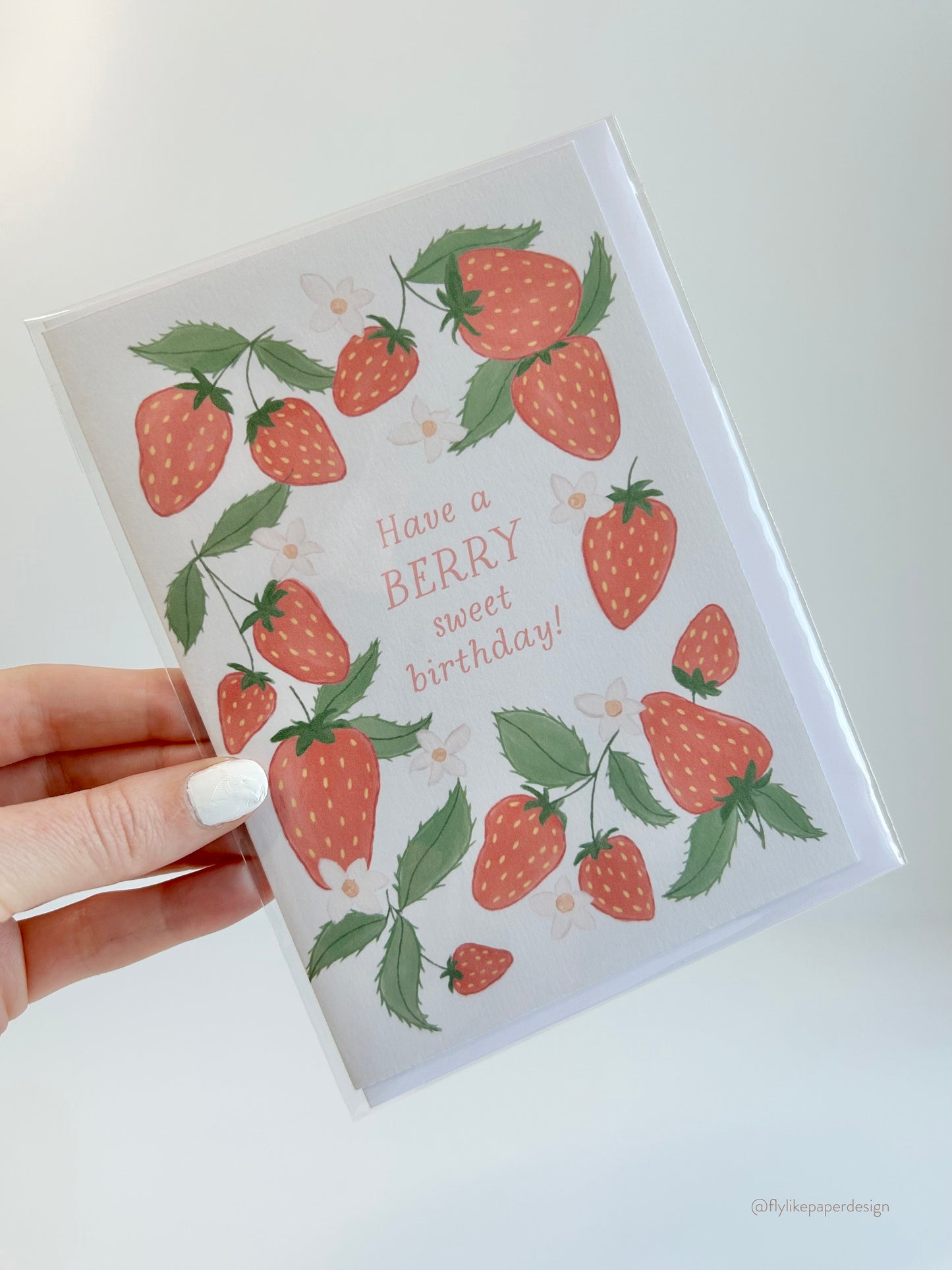 Sweet Strawberry Birthday Card
