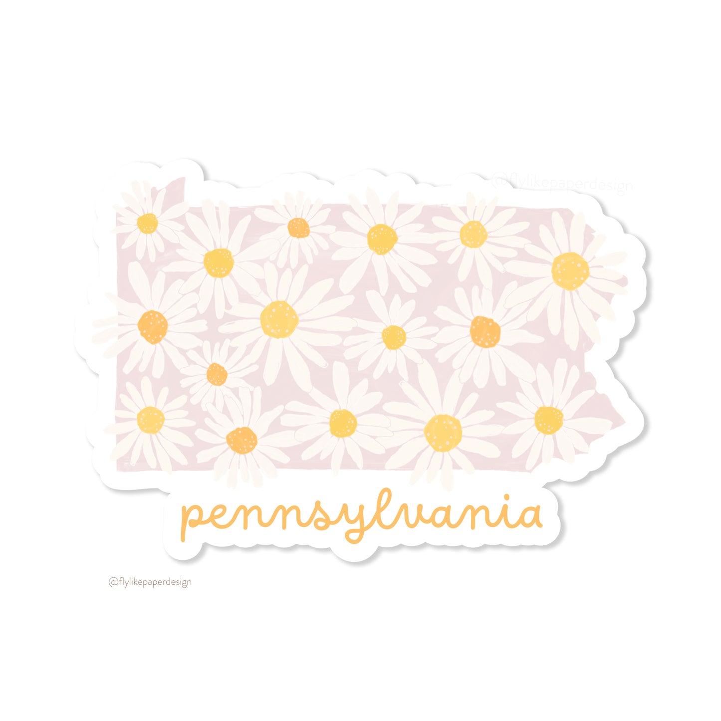 Pennsylvania Daisies Sticker