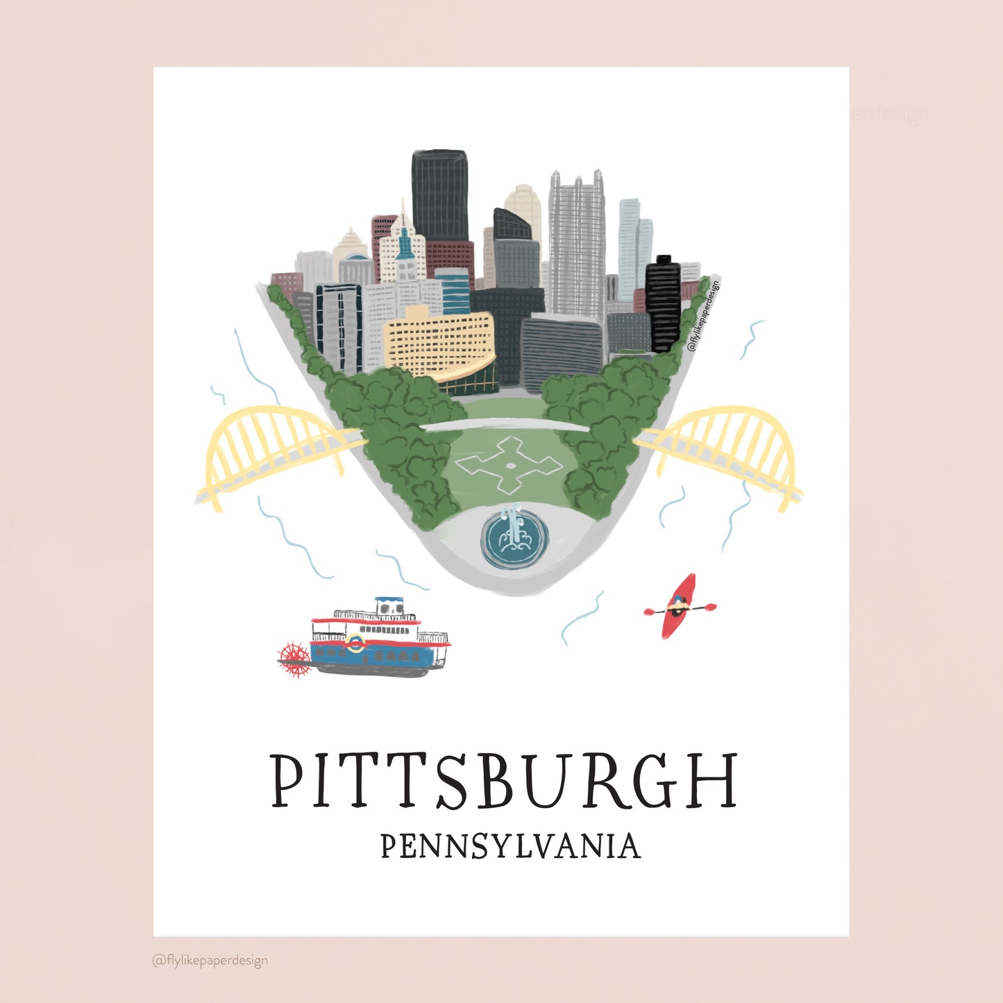 Pittsburgh Point Art Print