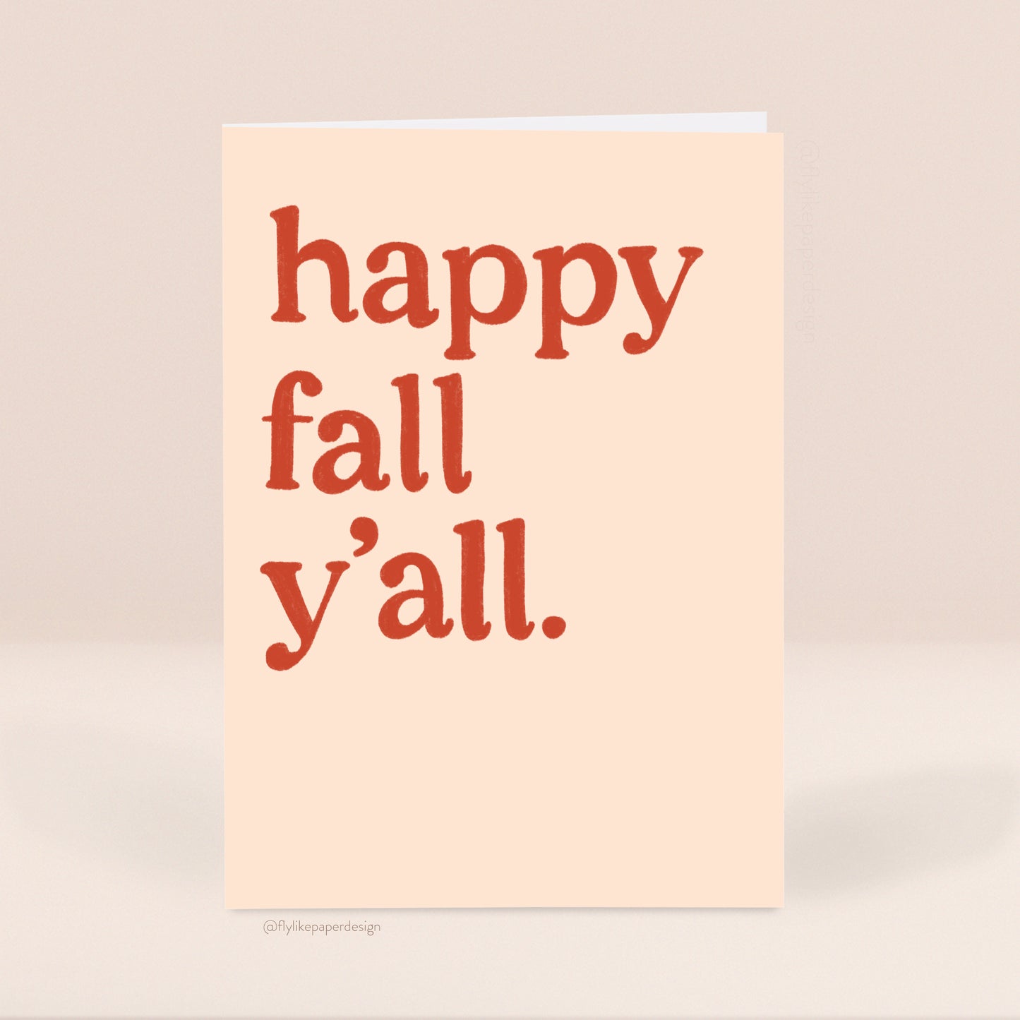 Happy Fall Y'all Card