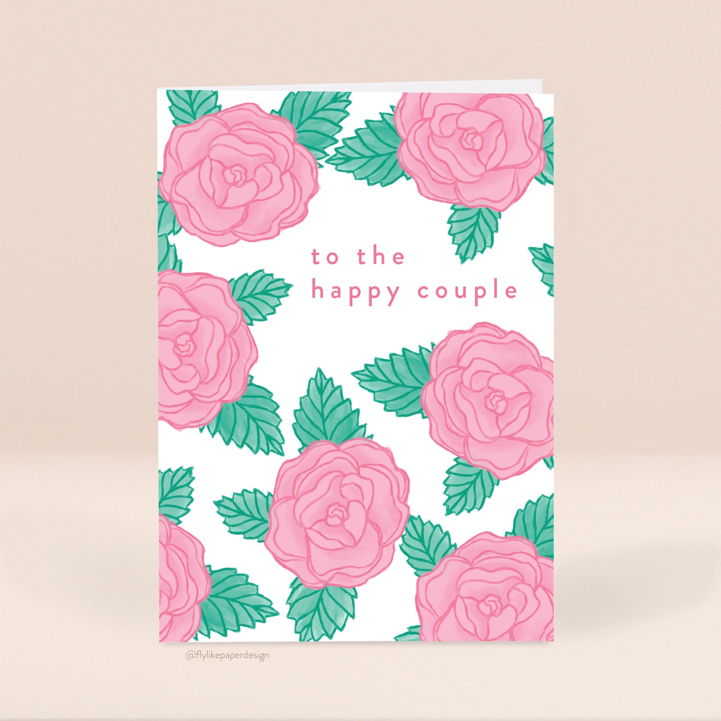 Roses Wedding Card