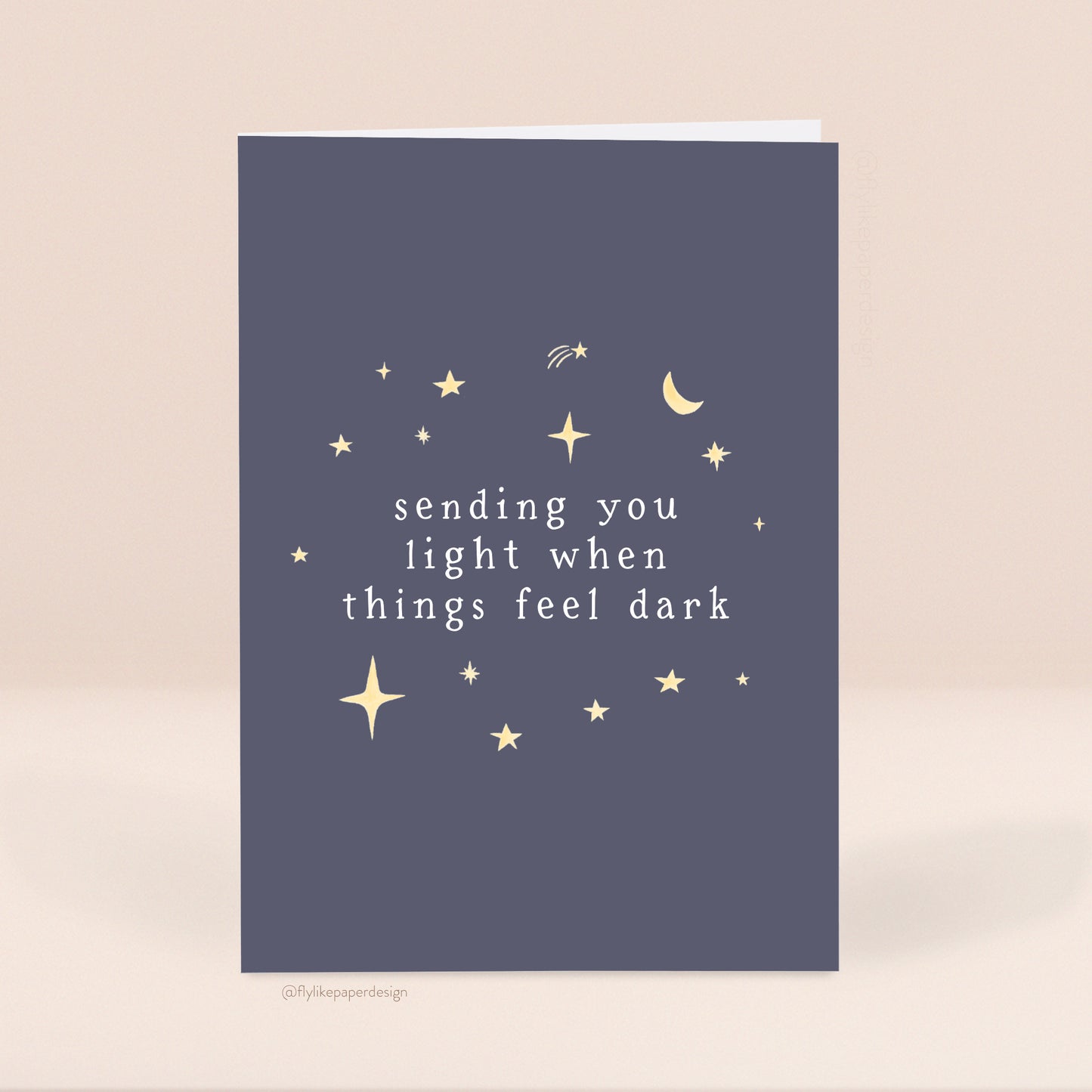 Sending Light Sympathy Card
