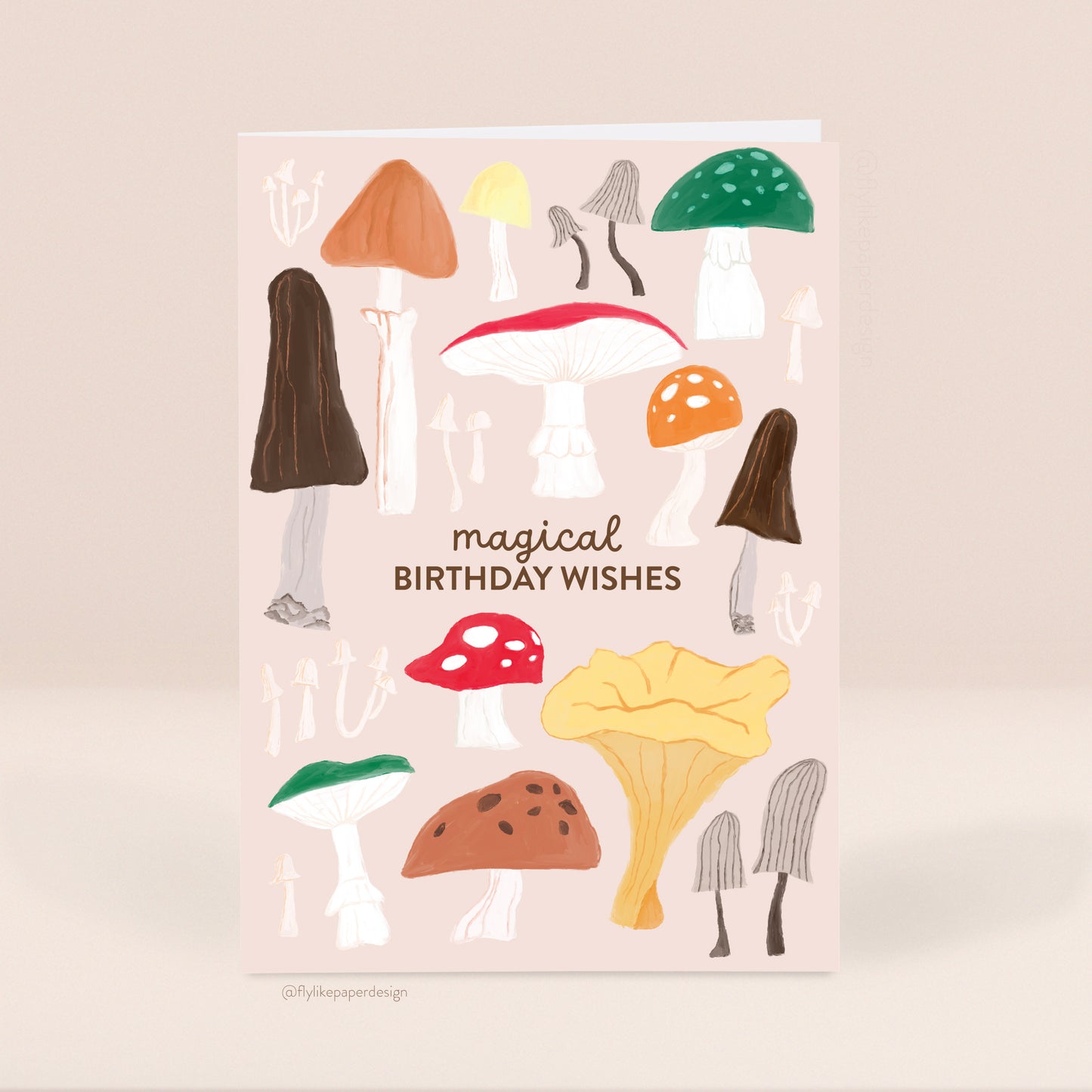 Magical Birthday Mushrooms Card