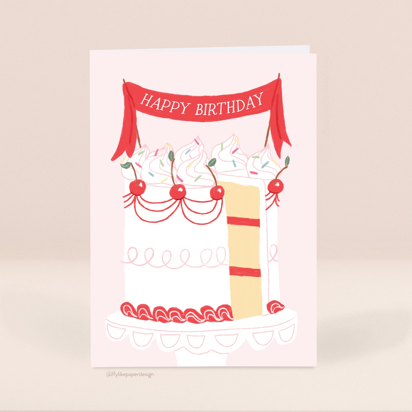 Happy Birthday Cake Card