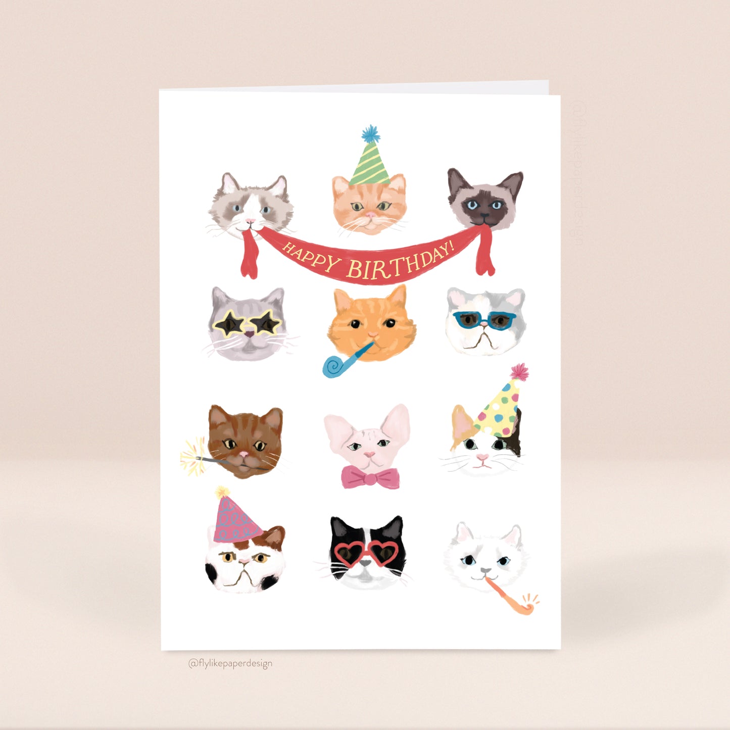 Cats Birthday Card