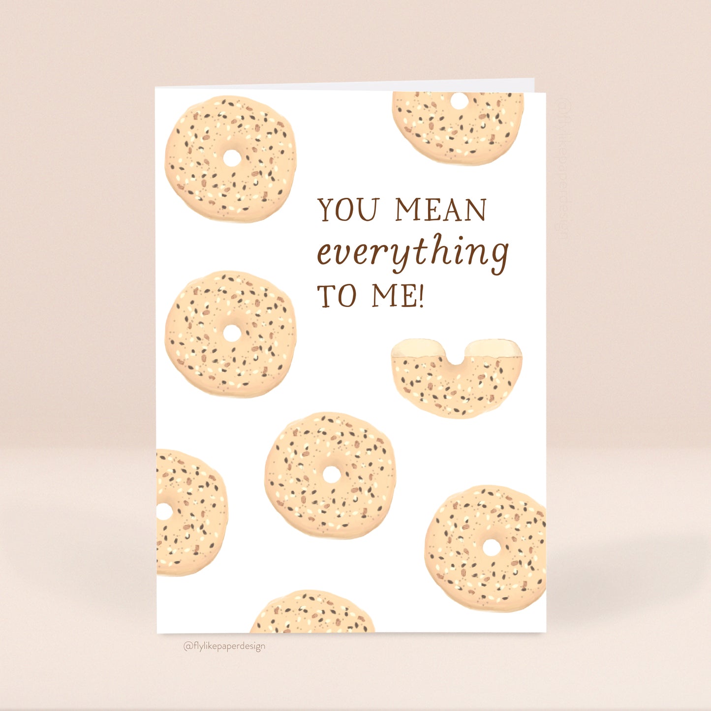 Everything Bagel Love Card