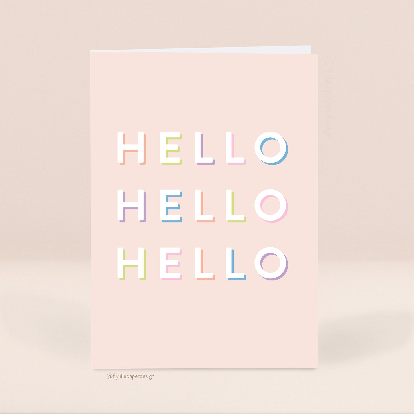 Hello Hello Hello Card
