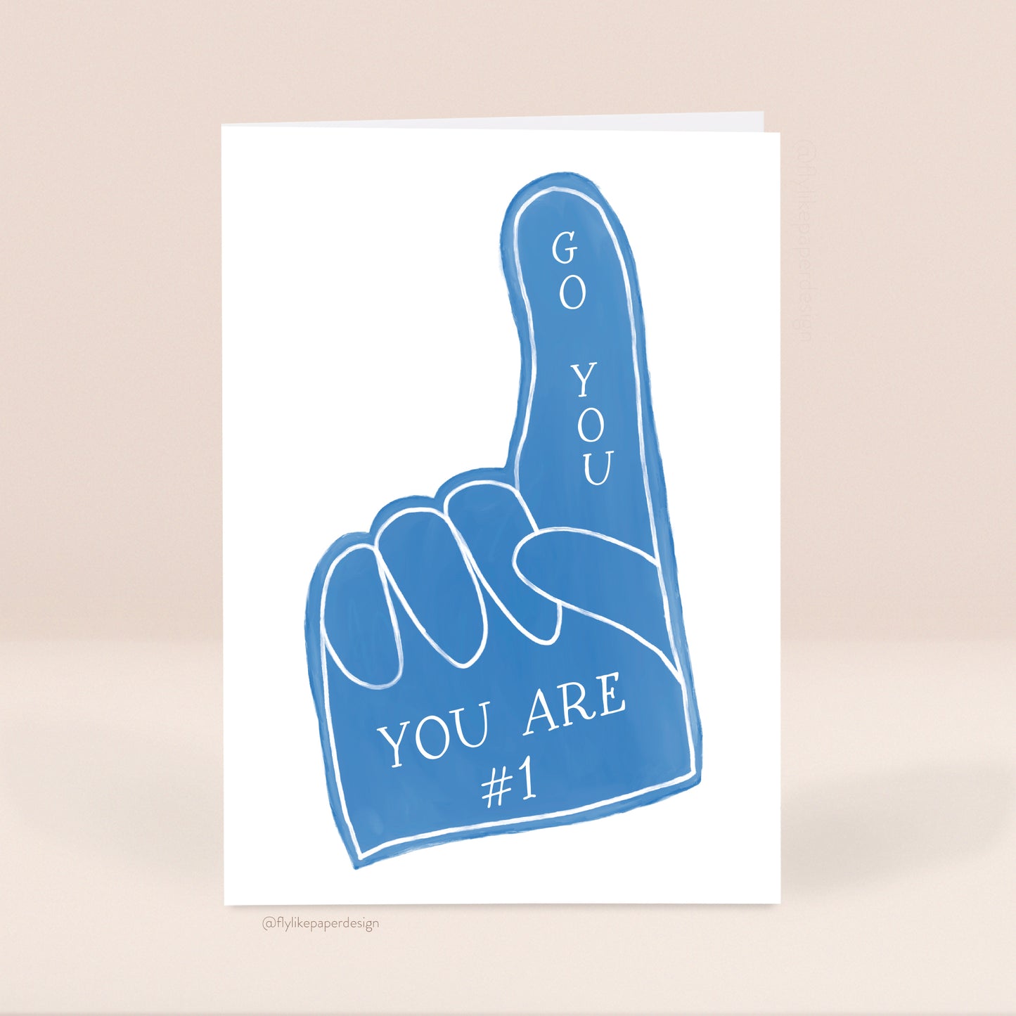 Foam Finger Congratulations Card