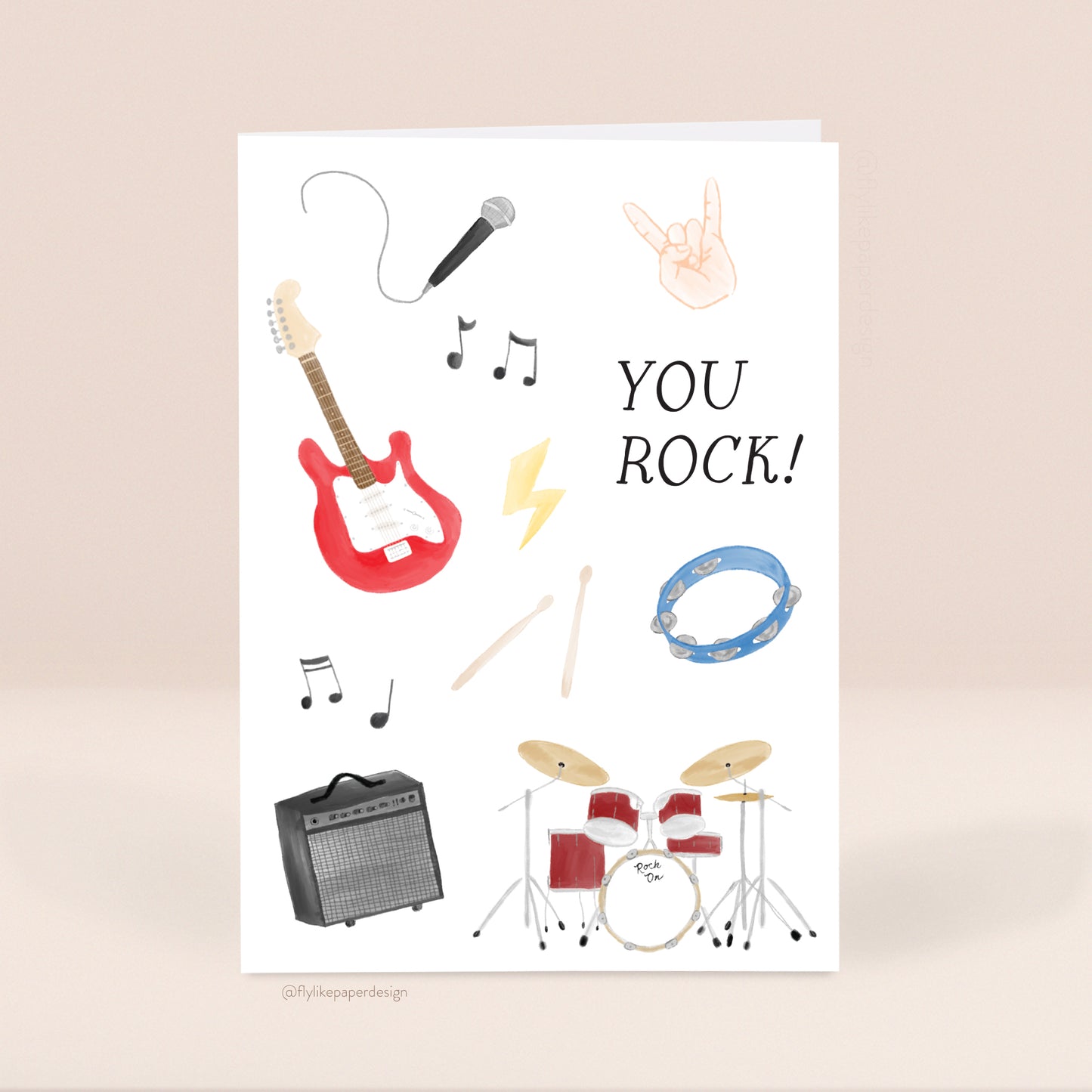 You Rock Congratulations Card