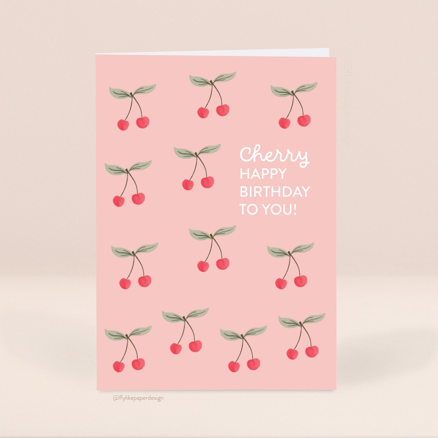 Cherry Birthday Card