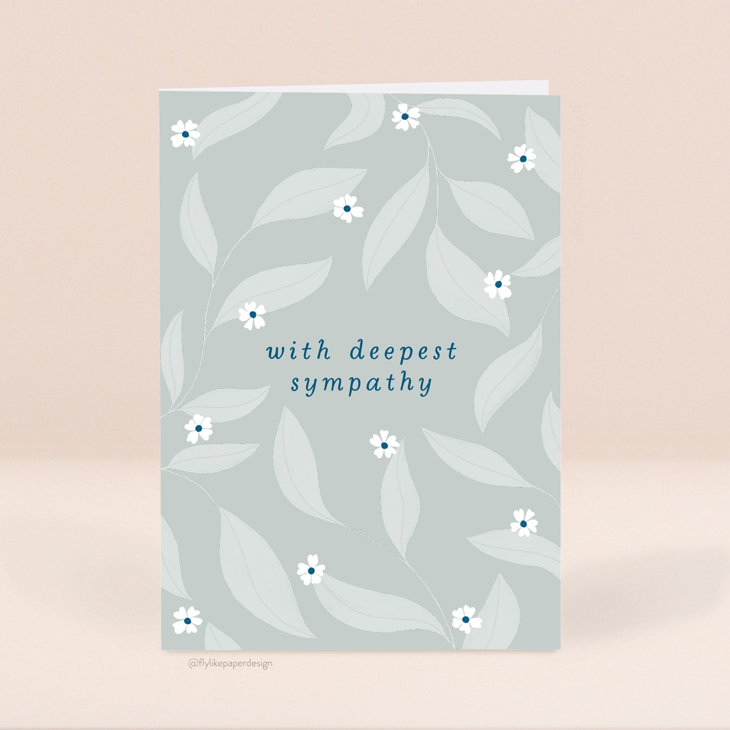 Leaves Sympathy Card