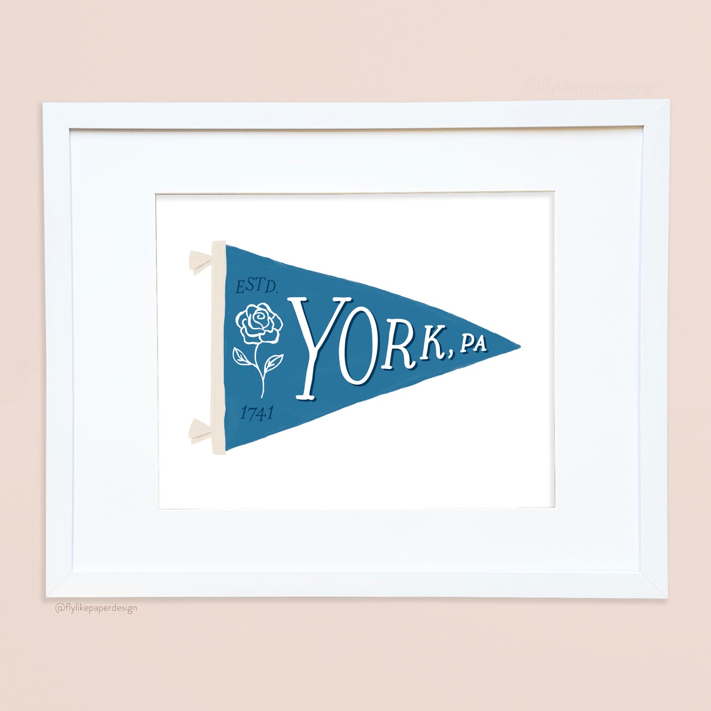 York Pennant Print