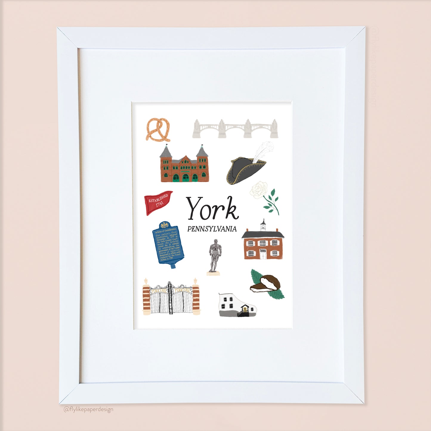 York Pennsylvania Icons Art