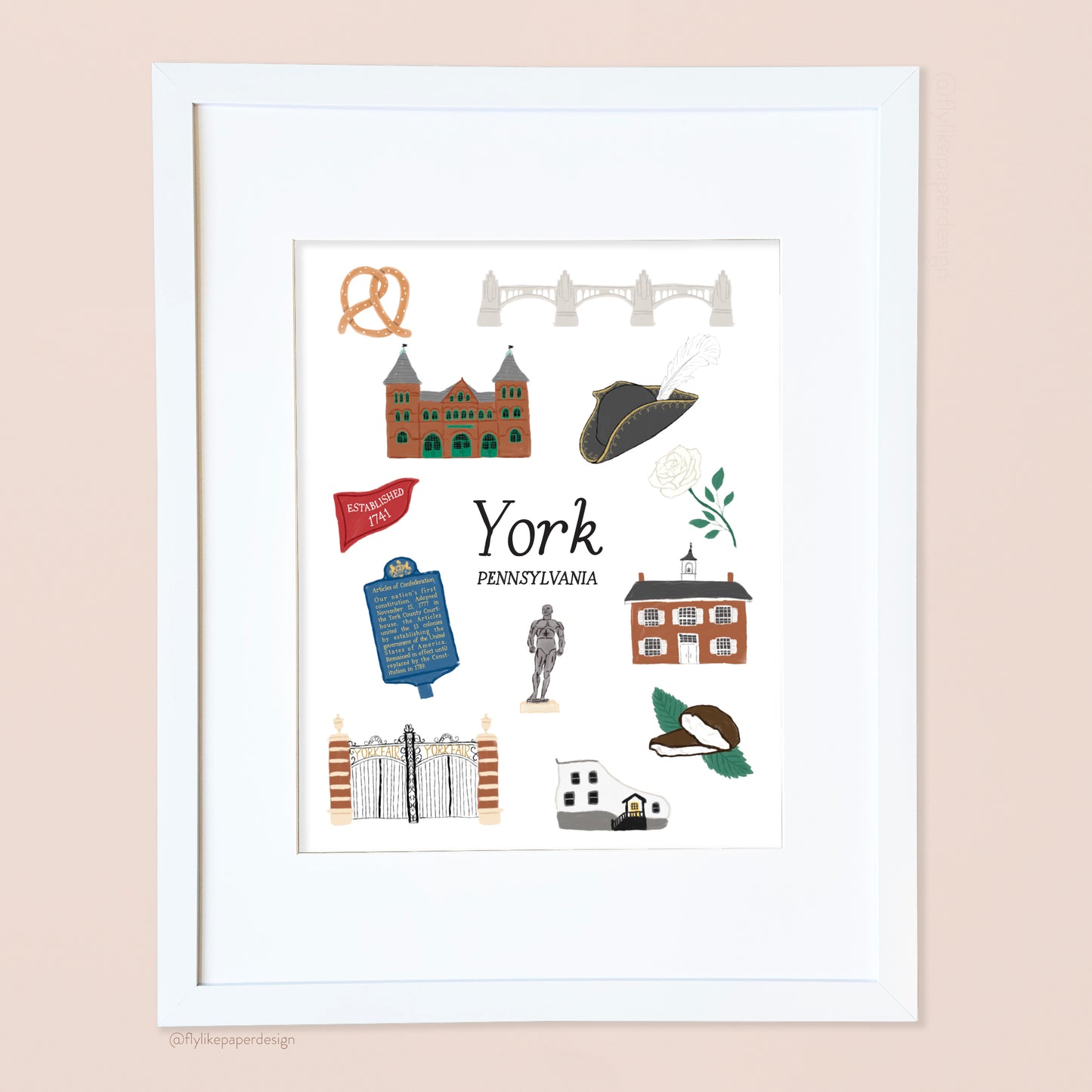 York Pennsylvania Icons Art