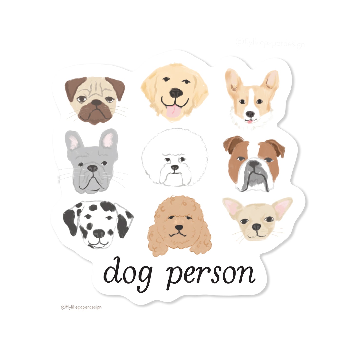 Dog Person Sticker