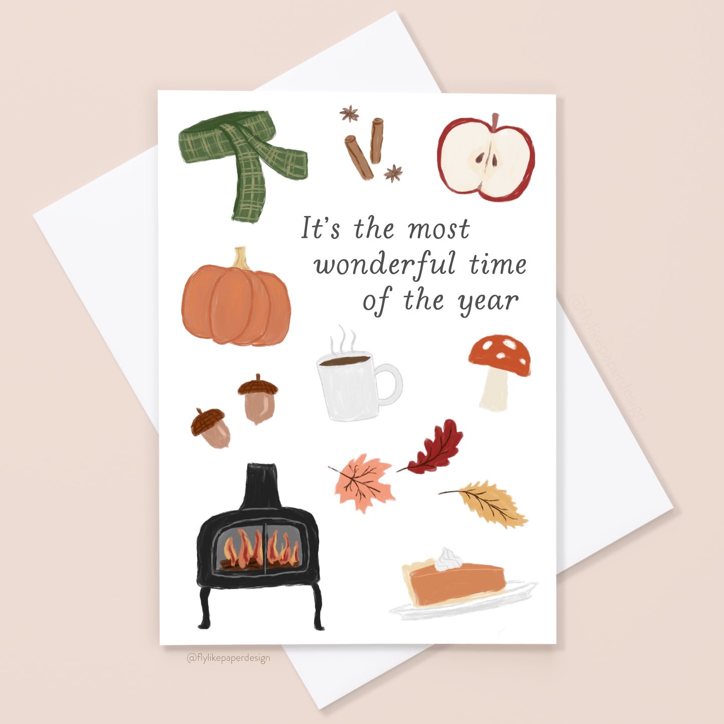Most Wonderful Time Fall Autumn Card