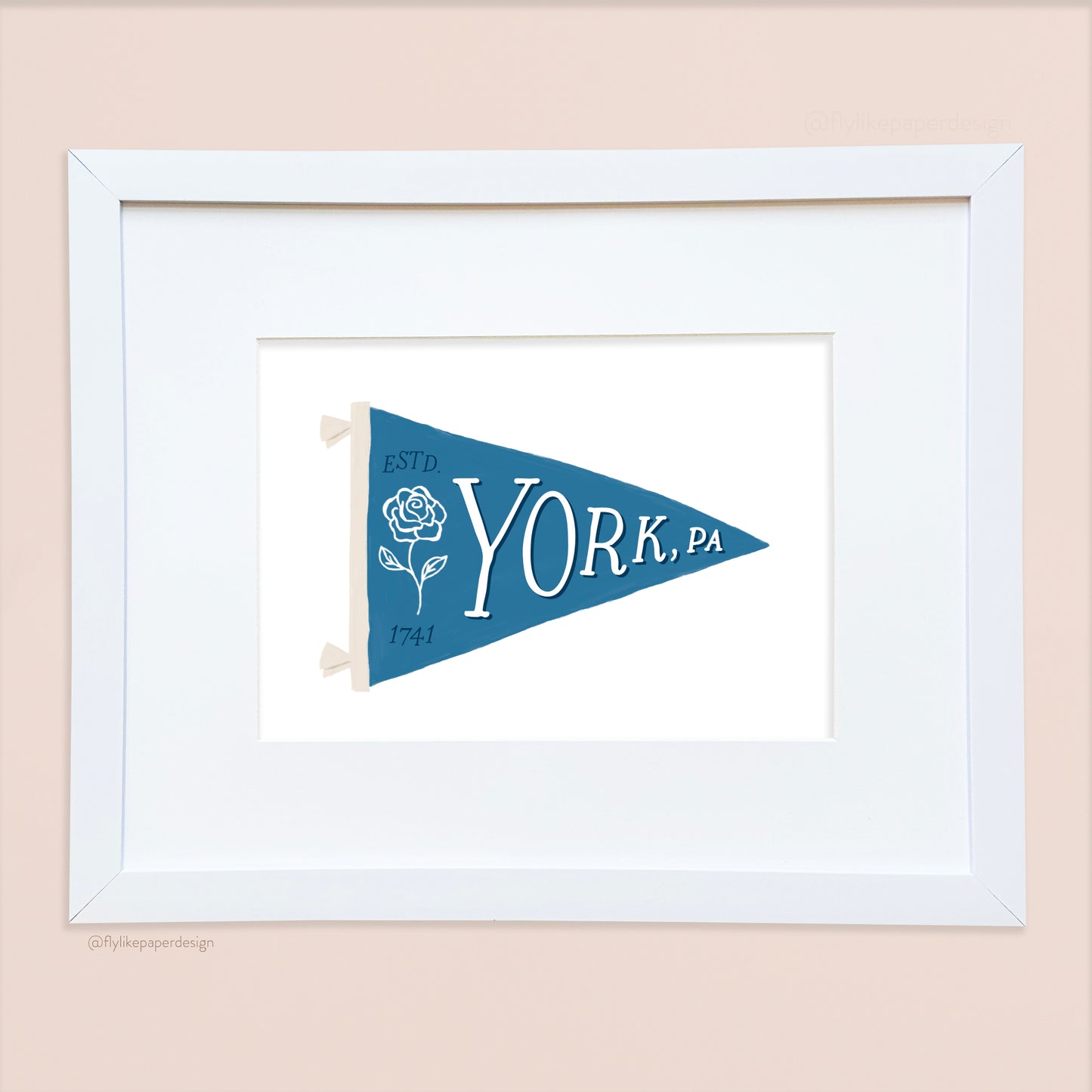 York Pennant Print