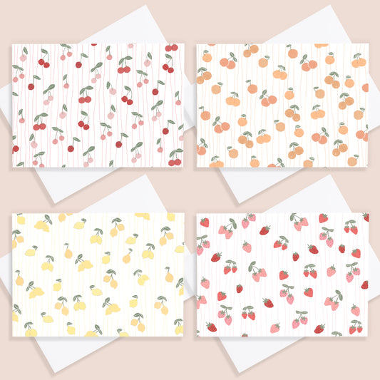 Fruity 4 Card Set