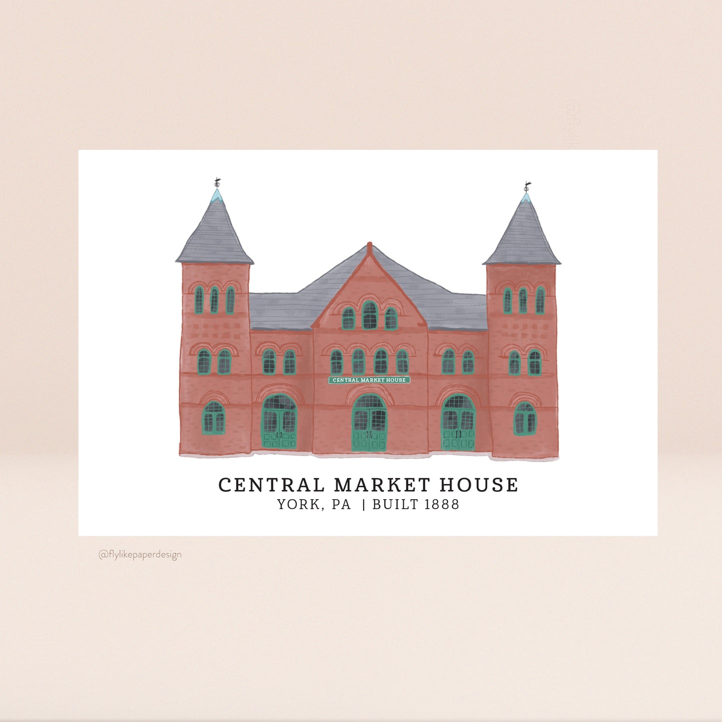 Central Market Postcard