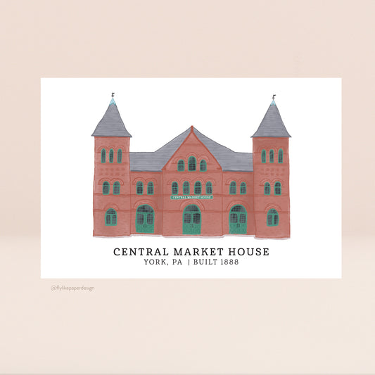 Central Market Postcard