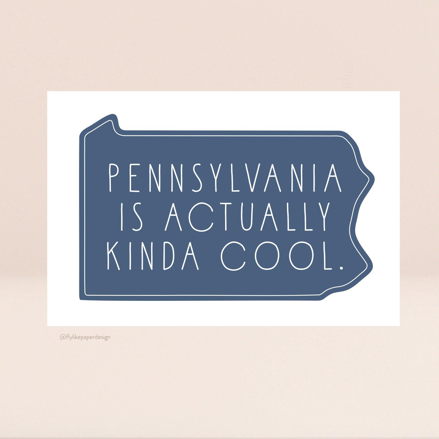 Pennsylvania is Actually Kinda Cool Postcard