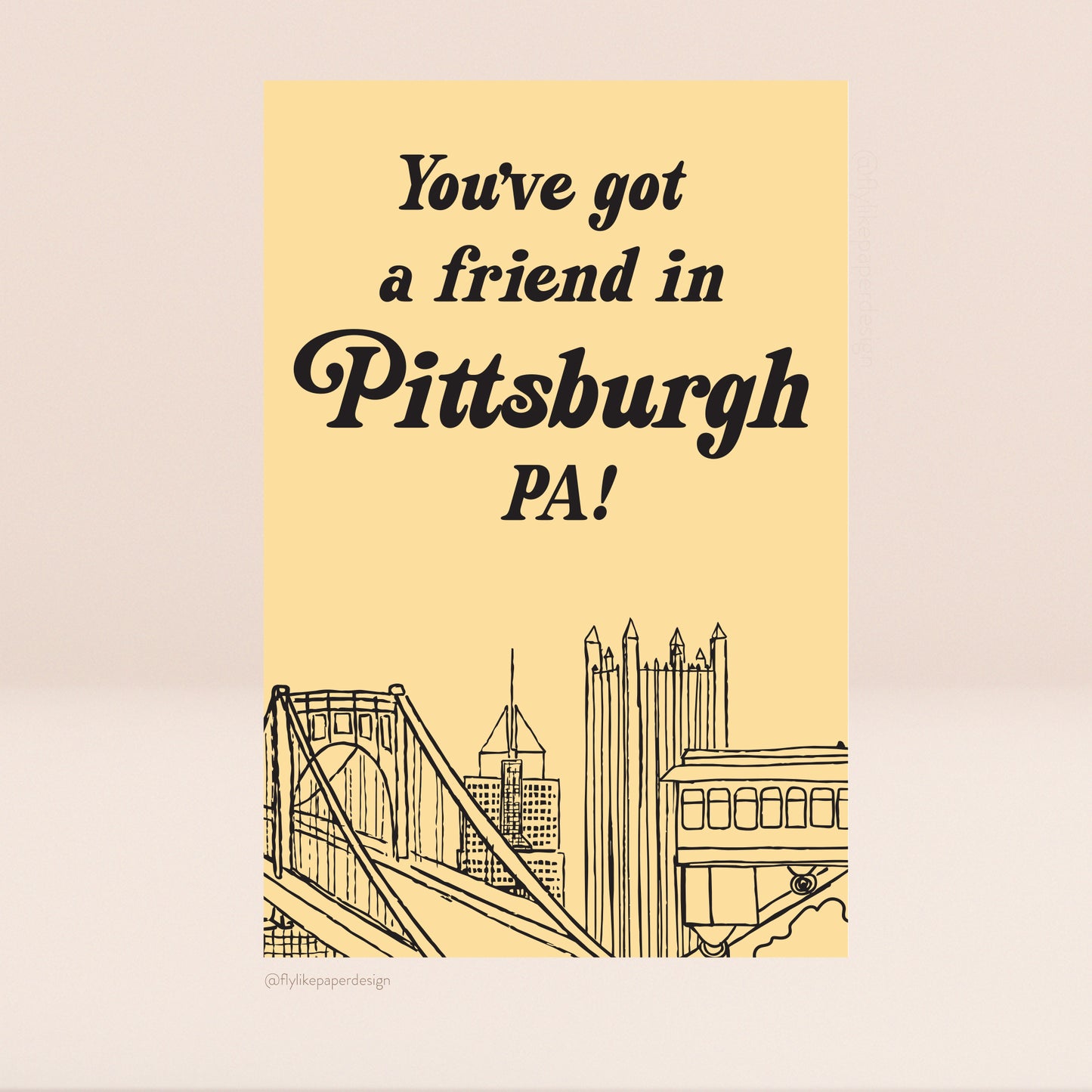 Friend in Pittsburgh Postcard