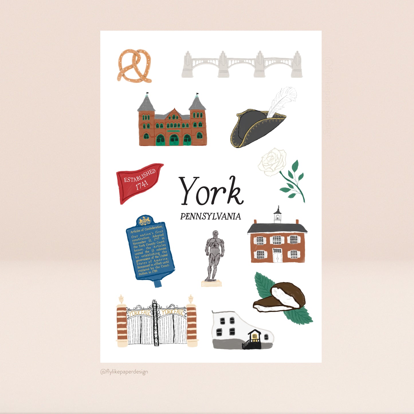York Icons Postcard
