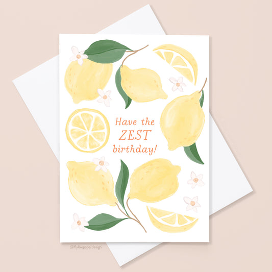 Lemon Zest Birthday Card