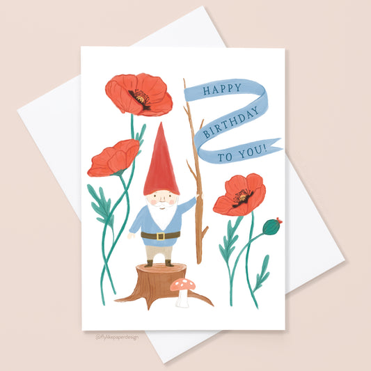 Gnome Birthday Card