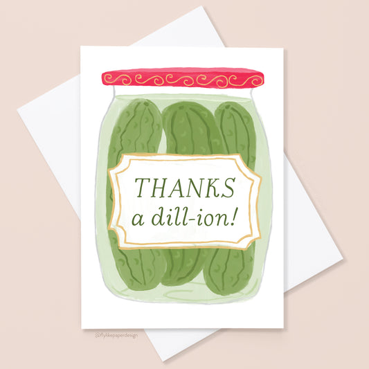 Pickle Thank You Card