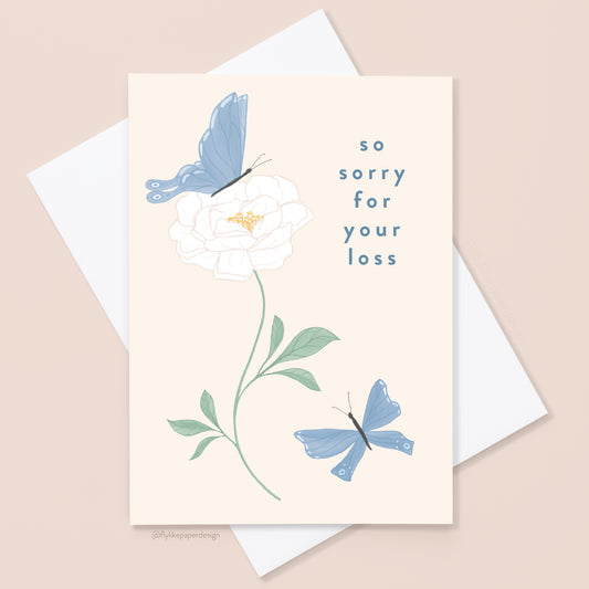 Butterfly Sympathy Card