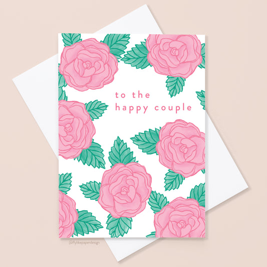 Roses Wedding Card