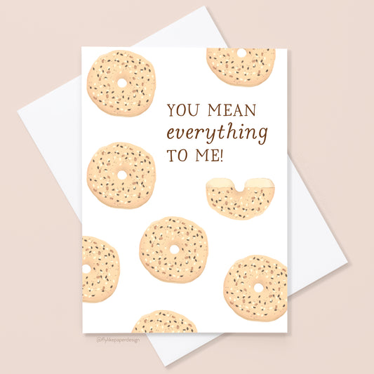 Everything Bagel Love Card