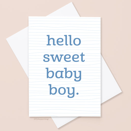 Baby Boy Card
