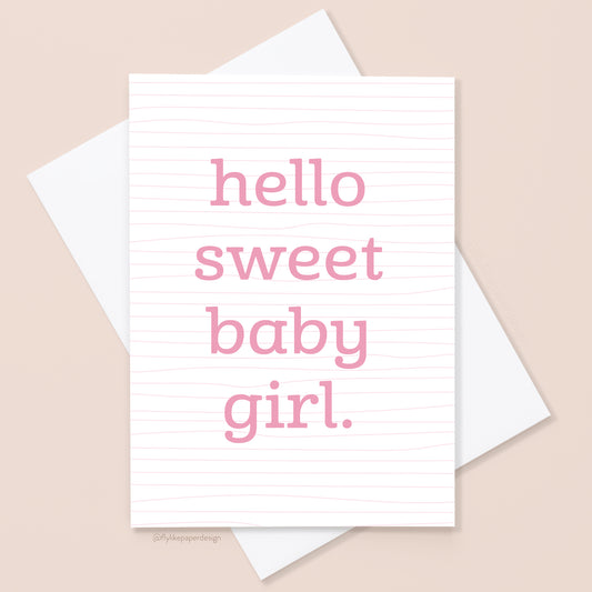 Baby Girl Card