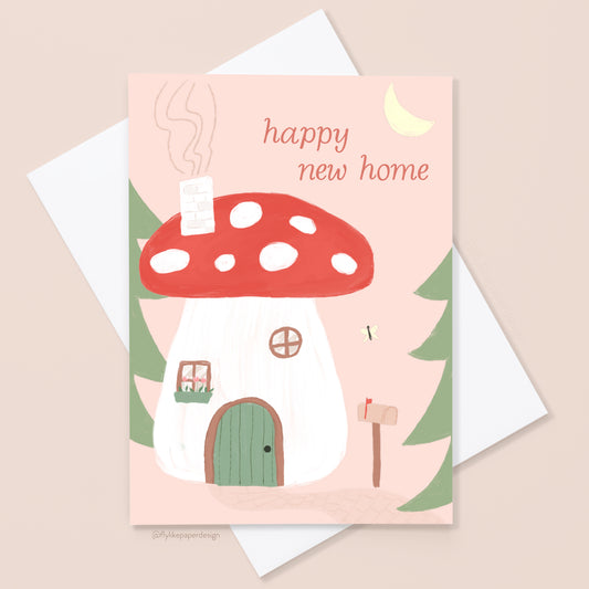 Mushroom New Home Card
