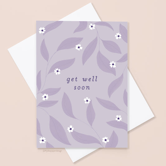 Get Well Soon Leaves Card