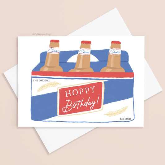 Hoppy Birthday Beer Card