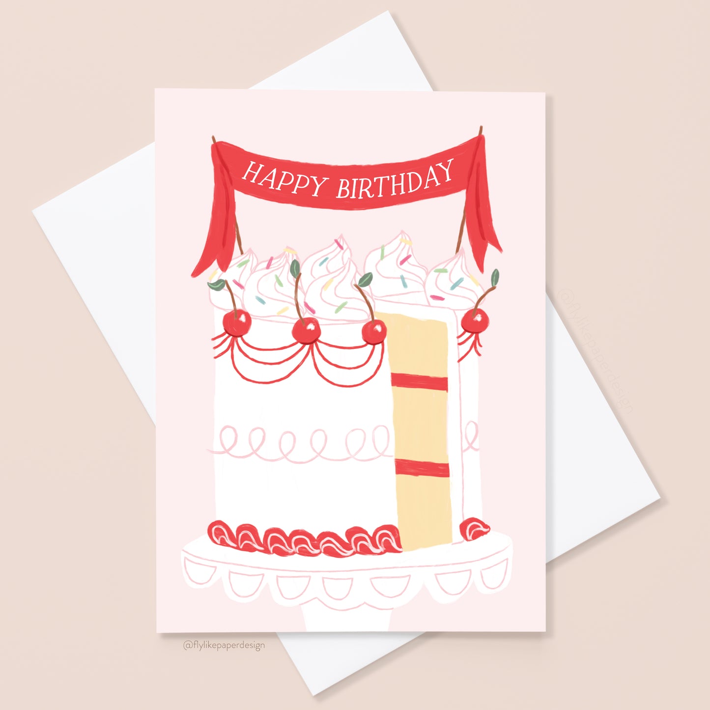 Happy Birthday Cake Card